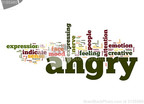 Image of Angry word cloud