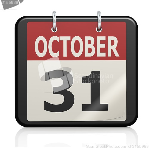 Image of October 31, Halloween calendar
