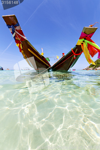 Image of thailand     kho tao bay asia isle blue clean  