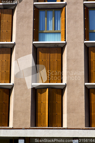 Image of orange europe  italy  lombardy       in  the milano closed brick