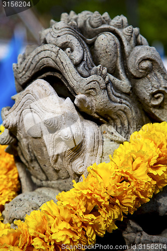 Image of demon in the temple bangkok asia   necklace