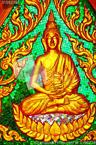 Image of siddharta   in the temple bangkok asia   thailand green