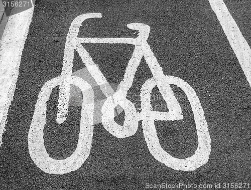 Image of Bike lane sign