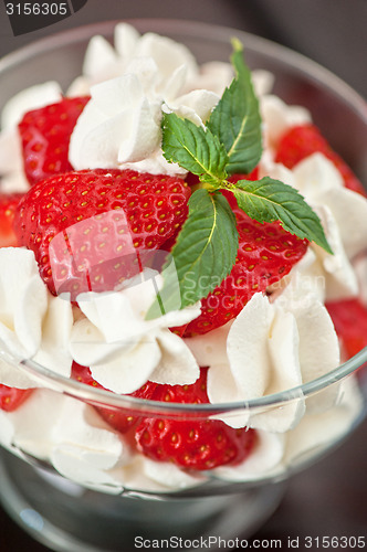 Image of strawberry with cream