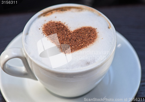 Image of Coffee heart shape