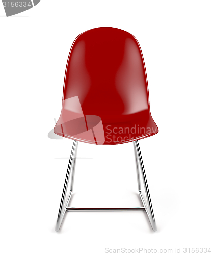 Image of Red transparent chair