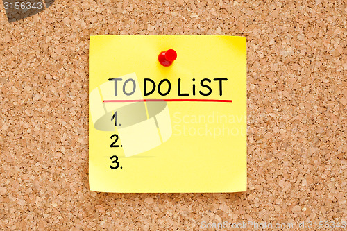 Image of To Do List Sticky Note