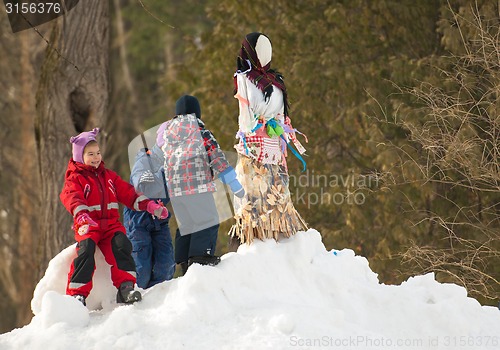 Image of Doll of Maslenitsa hill