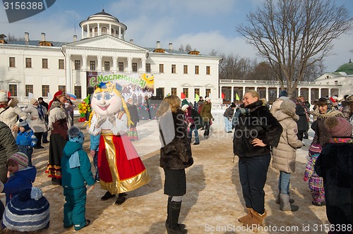 Image of Russian religious and folk holiday Maslenitsa