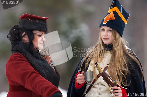 Image of Two women talk