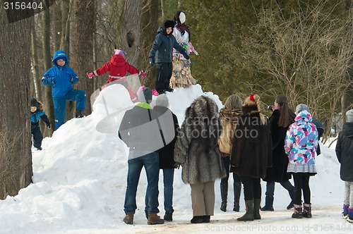 Image of Doll of Maslenitsa hill