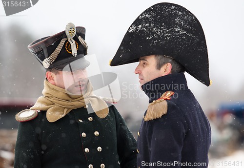 Image of Two napoleonic war russian oficcers