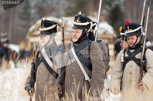 Image of Hiking soldiers