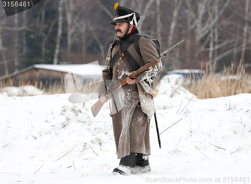 Image of Russian soldier walking