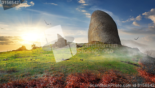 Image of Stone on mountain