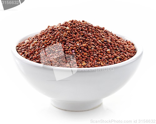 Image of bowl of red quinoa seeds