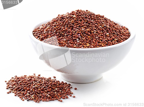 Image of bowl of red quinoa seeds