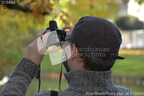 Image of man doing photo