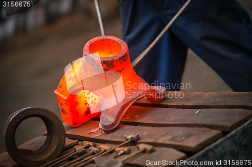 Image of Hot iron in smeltery