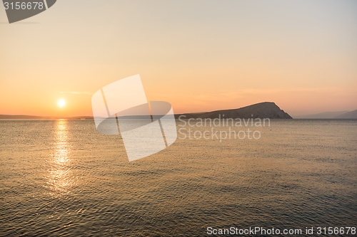 Image of Scenic view of a small island