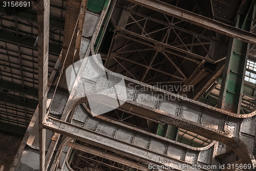 Image of Building frame inside industrial architecture