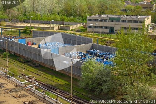 Image of Several barrels of toxic waste 