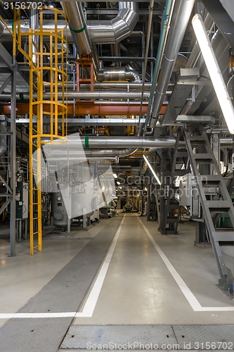 Image of Ladder in industrial interior