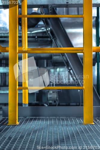 Image of Ladder in industrial interior