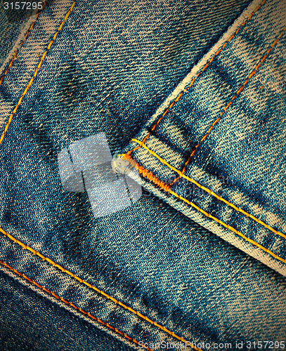 Image of aged blue denim