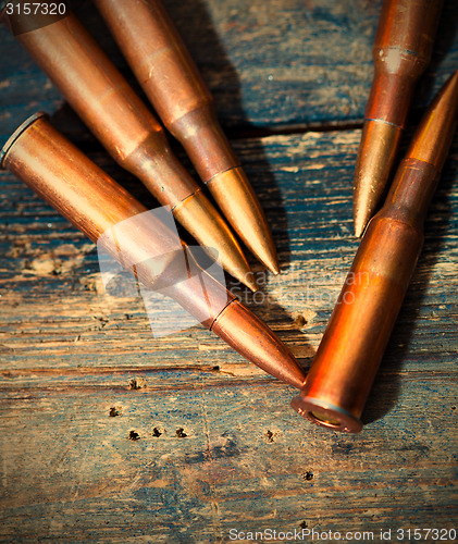 Image of rifle cartridges