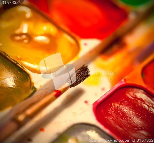 Image of watercolor paints