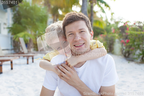 Image of family at the beach