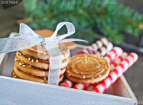 Image of biscuit sticks and cookies