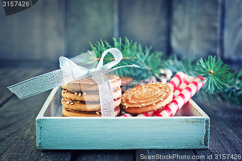 Image of biscuit sticks and cookies
