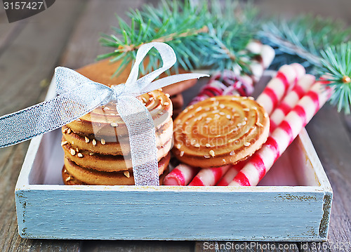 Image of biscuit sticks and cookies