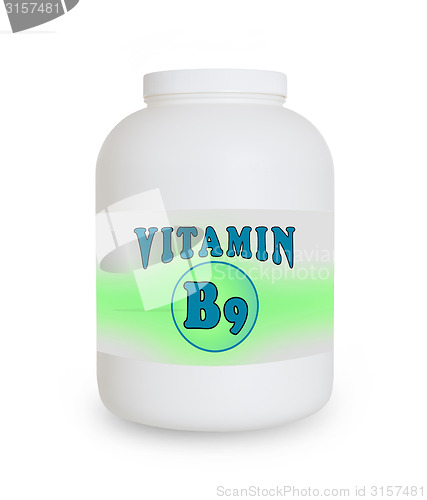 Image of Vitamin B9 container