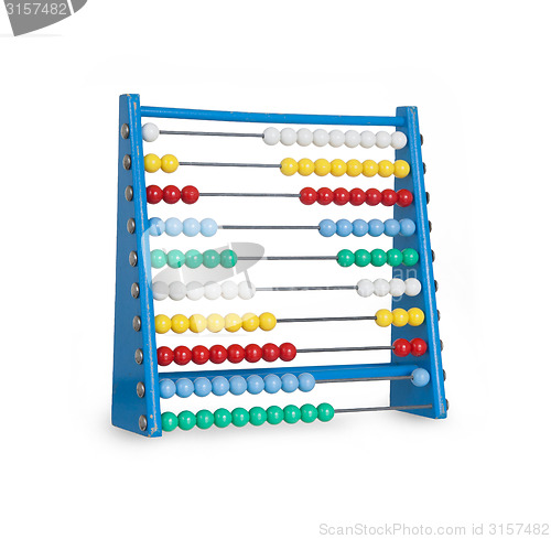 Image of Old abacus on white