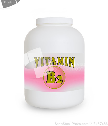 Image of Vitamin B2 container