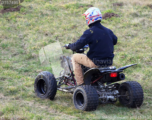 Image of Young man on a quad