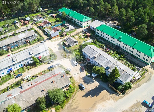 Image of Bird's eye view of housing estate in Vinzili