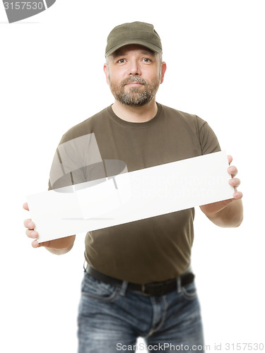 Image of bearded man white board