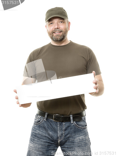 Image of bearded man white board