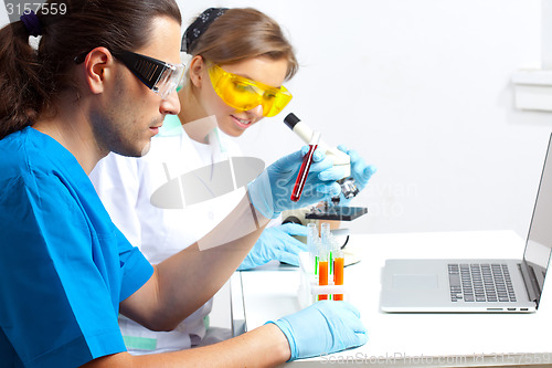 Image of Two scientists in the lab