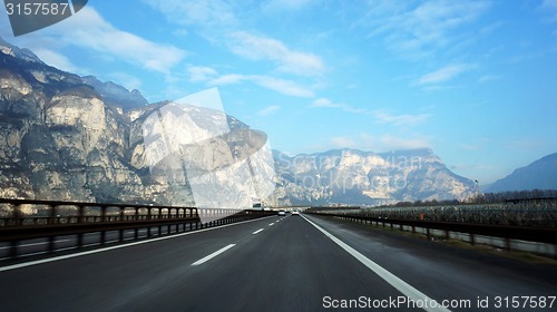 Image of Mountain road. Italy