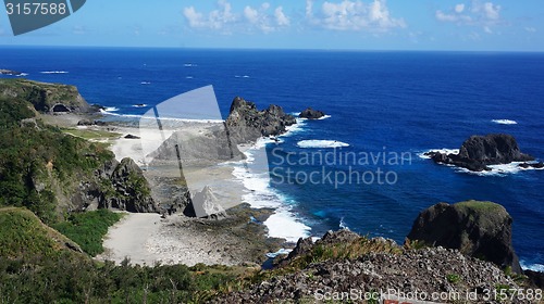 Image of Beautiful coast and rock in Kenting South Taiwan