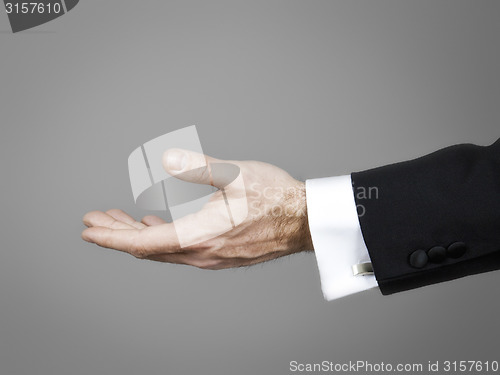 Image of businessmans hand