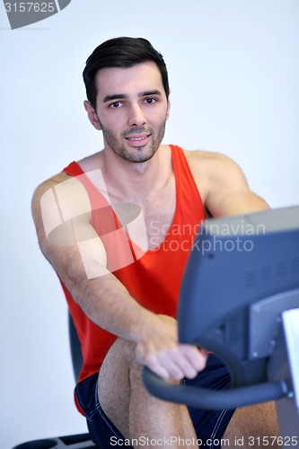 Image of man running on the treadmill