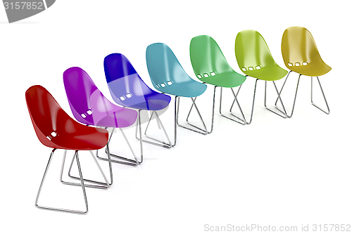 Image of Colorful chairs