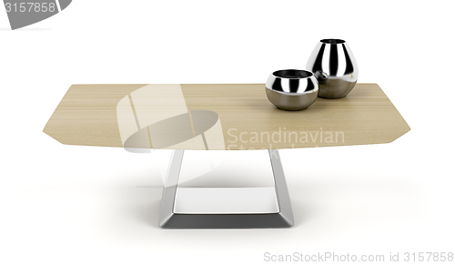 Image of Wood coffee table
