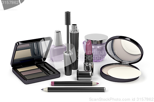 Image of Makeup and cosmetic set